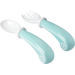 Fork and spoon - Cutlery for children color light blue