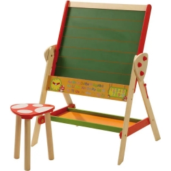 Blackboard with stool