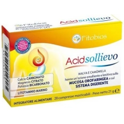 Acid Sollievo - Digestive Aid Supplement 20 chewable tablets