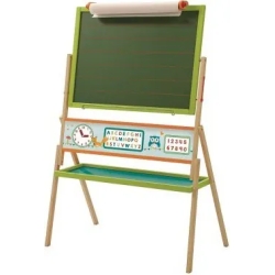 Fox and owl - Blackboard With Paper Roll