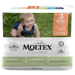 Pure&nature - size 3 midi (4-9 kg) 33 eco diapers