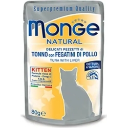 natural - Wet Food for kittens Tuna and Chicken liver 80 gr