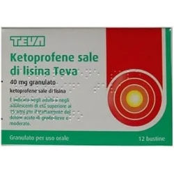 Ketoprofen Lysine Salt Teva - Pain relief medicament 12 sachets