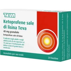 Ketoprofen Lysine Salt Teva - Pain relief medicament 24 sachets