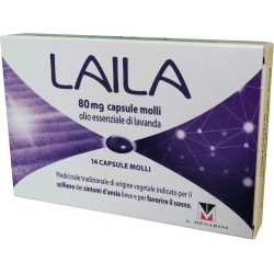 Laila - anxiety relief and sleep promotion medicament 14 Soft Capsules
