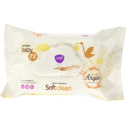 Soft Clean - 72 Baby Wipes with Argan Oil