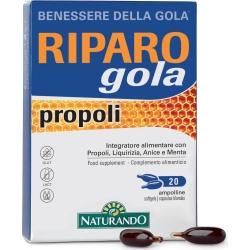 Riparo Gola Propoli - Lung Health Supplement 20 Capsules