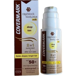 Rayblock Body Plus milk - SPF50+ Sun Protection 100 ml Deep Tan