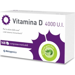 Vitamina D 4000 UI - vitamin D supplement 168 chewable tablets