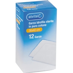Garza idrofila sterile - 12 gauze size 36x40 cm