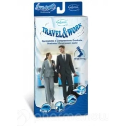 Travel & Work - Graduated compression knee-highs Size 5 Blue