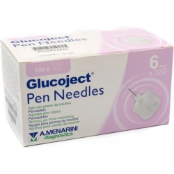 Glucoject Pen Needles - 100 needles 6 mm x 32 g