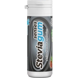 Stevia Gum Black Senses - Mint and anise chewing gum 30 g