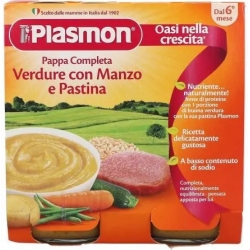 Pappa Completa - Homogenized Vegetables with beef and noodles 2 x 190 g