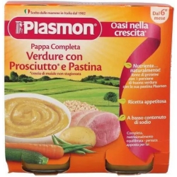 Pappa Completa - Homogenized of vegetables with ham and pasta 2 x 190 g