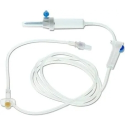 Infusion set with no filter needle to