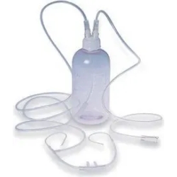 Bubbler for oxygen therapy with glasses