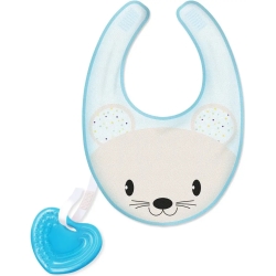 Fresh Bib - Bib with blue teether