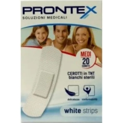 Prontex - White Strip - 20 medium white sterile patches