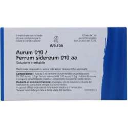 Aurum Ferrum Sidereum D10 aa - homeopathic remedy 8 vials