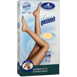 Linea Classica - Open toe knee-high 140 den size 3 color Medium
