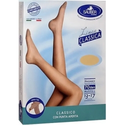 Linea Classica - Open toe collant 70 den size 4 color Neutral Beige