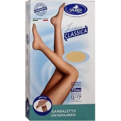 Linea Classica - Open-toe knee-high 70 den size 3 color Neutral Beige