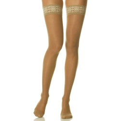 Linea Donna - Stay-up stockings 70 den Extra size 4 color Daino