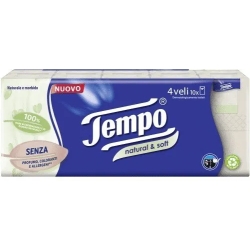 Natural & Soft - 10 packets of paper tissues