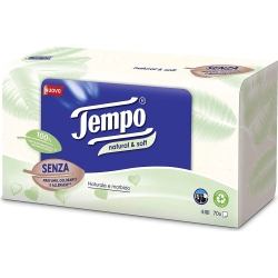 Natural & Soft - Box of 70 natural and soft paper tissues