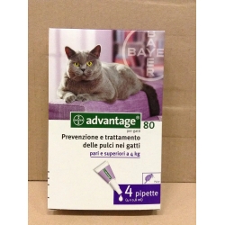 Advantage 80 - Spot On Solution for Cat and Rabbit 4 from 0,8 ml
