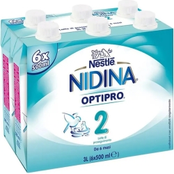 Nidina Optipro 2 - 6 packs of 500ml Liquid Milk