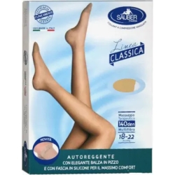 Linea Classica - Stay-up stockings 140 den size 2 color neutral beige