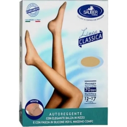 Linea Classica - Stay-up stockings 70 den size 2 color neutral beige
