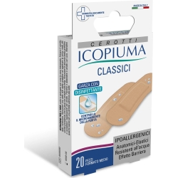 20 hypoallergenic classic plasters - medium size 7x2 cm