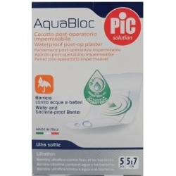 Aquabloc - 5 antibacterial waterproof plasters 5x7 cm