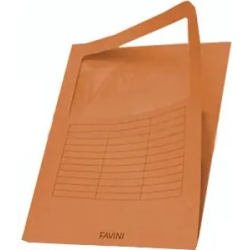 Folders 10 L 140 g/m2 Orange with window 22 x 31 cm