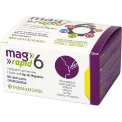 Mag 6 Rapid - magnesium supplement 20 stick packs pineapple flavor