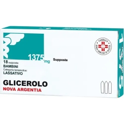 Glicerolo 1375 mg - laxative for children 18 suppositories