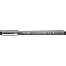 Pigment Liner 308 - 10 fine-tipped pens - 0,05 mm Black line