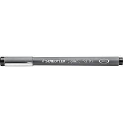 Pigment Liner 308 - 10 fine-tipped pens - 0,1 mm Black line