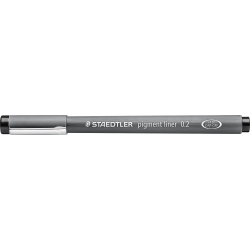 Pigment Liner 308 - 10 fine-tipped pens - 0,2 mm Black line