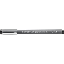 Pigment Liner 308 - 10 fine-tipped pens - 0,4 mm Black line