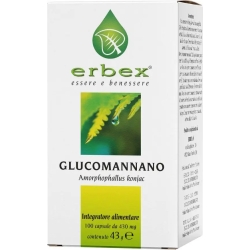 Glucomannan - fibre supplement 100 capsules