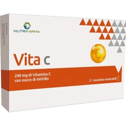Vita C - Vitamin supplement with blueberry juice 20 Chewable tablets