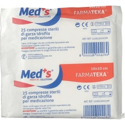Meds Farmatexa - 25 Hydrophilic Gauze Tablets Size 10 Cm X 10 Cm