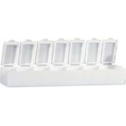 Weekly pillbox with labels