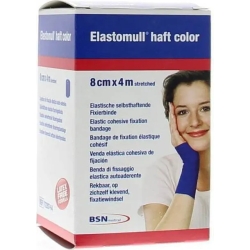 Elastomull Haft Color - elastic bandage size 8cm x 4meters blue