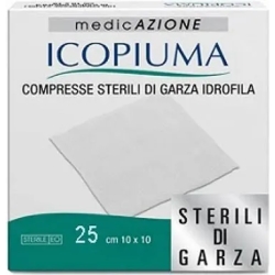 Medicazione - 25 sterile gauze tablets 10 cm X 10 cm