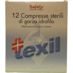 12 sterile cotton-wool tablets of 18 cm x 40 cm